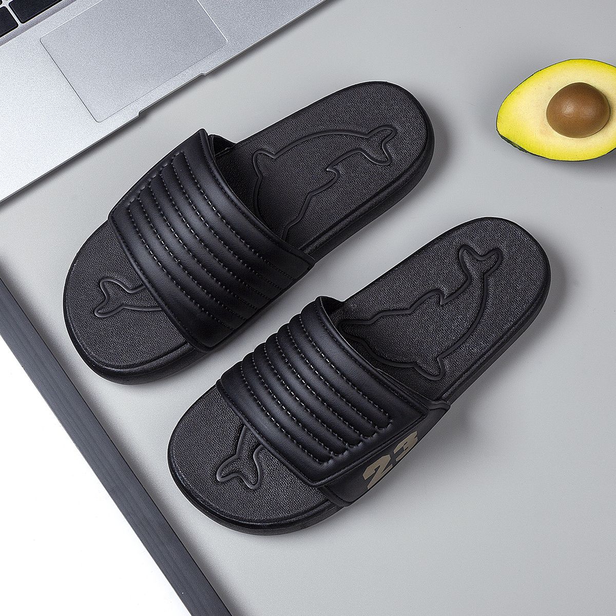 Breathable Summer Flip Flops Men Lightweight Quick Drying Slippers Comfortable Indoor And Outdoor Slides Waterproof_desvips.com