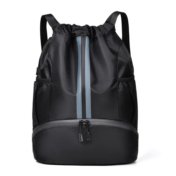 Training Basketball Soccer Water-Resistant Drawstring Outdoor Sports Bag Double Shoulder Backpack_desvips.com