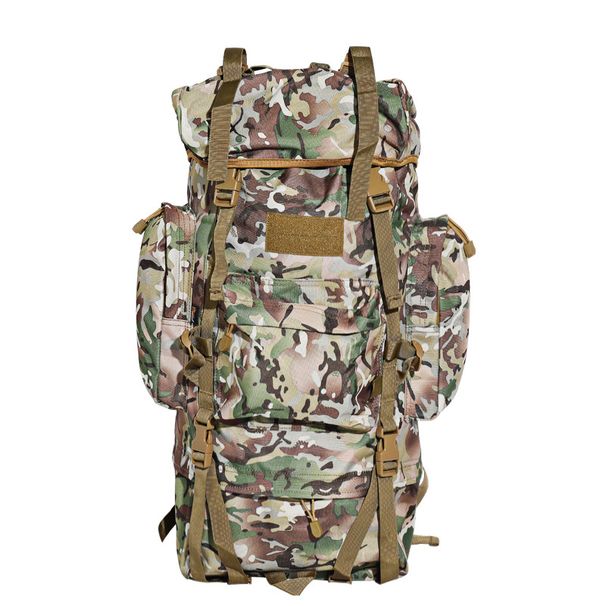 Outdoor Tactical Climbing Backpack, Large-capacity Outdoor Double-shoulder Bag, 65L Camouflage Long Trip Travel Big Bag, Waterproof And Wear-resistant_desvips.com