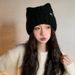 Cat Ear Knitted For Women, Autumn And Winter New Japanese Style Warm Cute Knit Hat, Korean Version Thickened Versatile_desvips.com