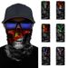 Coolmax 3D Skull Neck Gaiter – Breathable & Moisture-Wicking For Cycling, Running & Outdoor Sports (Unisex, 5 Digital Print Colors)_desvips.com