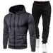 High-Quality Clothing Casual Cardigan Long-Sleeve Hooded Sweatshirt Polka Dot Print Youth Men's Set_desvips.com