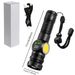 Cross-Border New White Laser Strong Flashlight Digital Display Multi-Function Side Portable Outdoor Emergency Light_desvips.com
