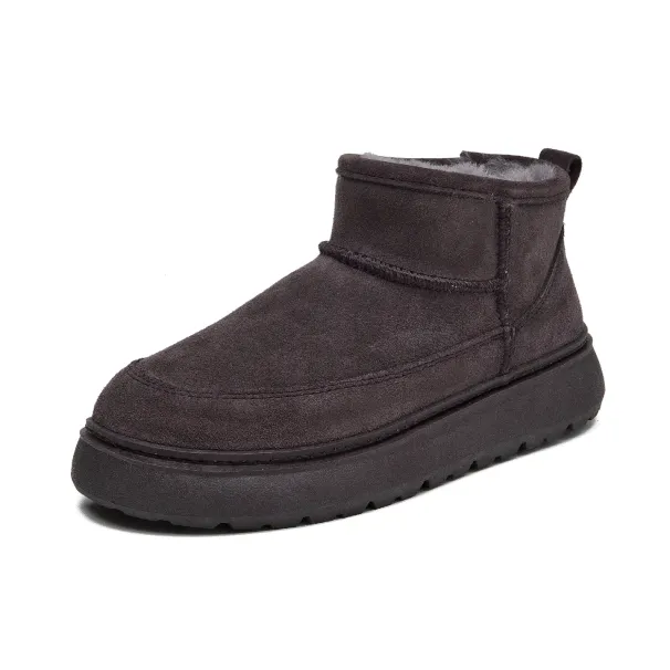 CE Designer Free Shipping Oxhide Affordable Winter Anti Slip Snow Boots With Thick Plush Cotton Shoes Strong Waterproof_desvips.com