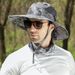 Men's Fishing Hat With Neck & Face Cover - Wide Brim Sun Protection UPF 50+ For Outdoor & Leisure_desvips.com
