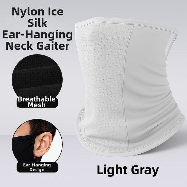 Sun Protection Ice Silk Face Mask For Women With Ear Loops Thin Mesh Breathable Sports Headscarf Outdoor Cycling Neck Warmer_desvips.com