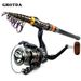 Telescopic Sea Saltwater Freshwater Professional Fishing Kit Spinning Rod And Reel Combo_desvips.com