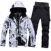 Cross-border E-commerce Suit Set For Couples, Windproof, Waterproof, Warm, Single Double Board Ski Jacket And Pants, One_desvips.com