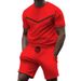 Men's Clothing round neck t-shirt short sleeve men's NK youth casual sports men's suit_desvips.com