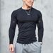 Men's Clothing basketball tights men's sports fitness base training outdoor competition training breathable long sleeved compression clothing_desvips.com