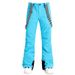 Women's Windproof Waterproof Warm Bib Outdoor Thickened Double Single Board Ski Gear Cotton Snow Pants_desvips.com
