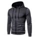 New Casual Sports Fitness Men's Zipper Shirt Autumn Winter Sweatshirt_desvips.com