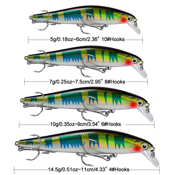 Slow Sinking Minnow Ultra Long Casting Plastic Hard Bait Bionic Lure Fishing Gear_desvips.com