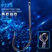 PRO BEROS Brand Fishing Gear Long Handle Hook Gun Black Belt Loop Barbed Fish Hooks 100 Pieces/Pack 9225_desvips.com
