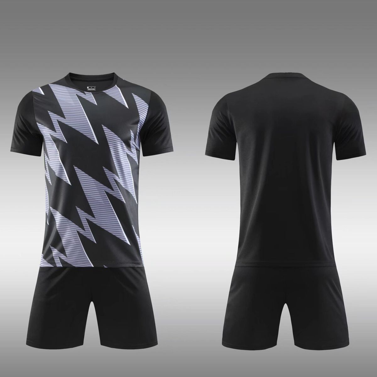 C Hildren's Adult Suit Set, Men's Women's Short Sleeved Football Student Training And Competition Suit, Exterior_desvips.com