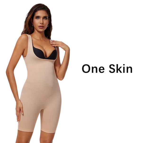 Women Tighten Up Breast Bodysuit Boxer Briefs Underwear Shapewear Butt Lifter New Tummy Control Body Shaper Slimming Bodysuits_desvips.com