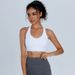 for Women, Shockproof Running Fixed Chest Pad Yoga Bra, Fitness Vest, Beautiful Back, Barely There Feel Sports Bra_desvips.com