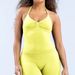 High Elastic Matte Nylon Sports Vest Halter Neck Slim Fit Long With Padded Chest Seamless Fitness Yoga Vest_desvips.com