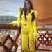 Women's One Piece Fur Hooded Ski Suit Bodysuit, Warm Winter Outdoor Sportswear, Women's Snow Suit._desvips.com