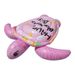 Inflatable Pink Turtle Ride-On Float With Handles - Kids & Adults Water Toy For Pool, Lake & Beach_desvips.com