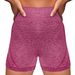 New Cross-Border Shorts High-Waist Hip-Lifting Running Fitness Yoga Sports Wear Three-Quarter Pants_desvips.com