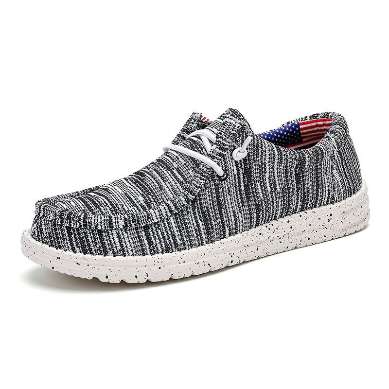 Unbeatable Quality Oversized Dude Lefu Trendy Casual Men's Canvas Shoes, Shoe Covers, Lazy Feet, One Foot Kick_desvips.com