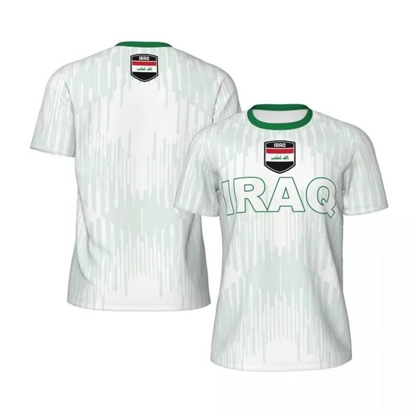 Iraq Flag Graphic Mens Football Jersey Fashion National Emblem 3D Printed Sports T Shirt Casual Oversized Breathable_desvips.com