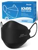 Borje KN95 Face Masks For Adults 50 Pack, 5-Ply Black Disposable Face Mask Against PM 2.5 Smoke & Dust, Filtration Efficiency 95%_desvips.com