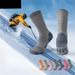 Merino Wool Men, Ski Thickened Sports Socks, Outdoor Terry Winter Warm Hiking Socks For Women_desvips.com