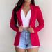 Women's Clothing small suits Lapel long sleeves slim sweet button street jacket suit multi color spot_desvips.com