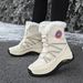 Women's Winter Snow Boots, Warm And Cozy, Outdoor Travel Shoes, Snowproof And Non Slip, Fleece Lined And Thickened High Top Boots._desvips.com