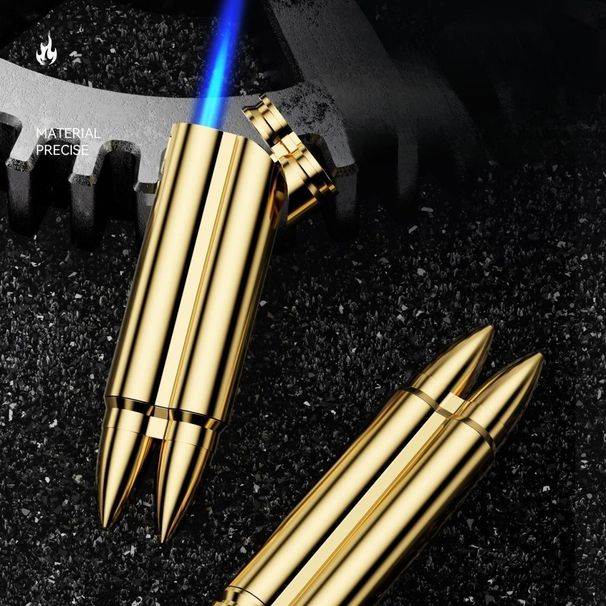 New Dual-flame Inflatable Lighter With Metal Body, Compact Fun, Cool And Unique Gift For A Boyfriend_desvips.com