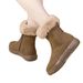 Suede Snow Boots Women's Winter 2025 New Flat-bottomed Versatile Non-slip Cotton Shoes Women's Boots Piled Thickened Warm Short Boots_desvips.com