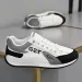Versatile Mens Trainers Work Leisure Running Shoes Classic Black White Grey Colorway Durable Anti-slip Sole Low Top_desvips.com