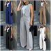 Women's fashion suit vest vest wide leg pants casual suit_desvips.com