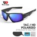 WEST BIKING Cycling Sunglasses UV400 Polarized Sports Glasses Goggles Black Blue_desvips.com