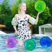 Glow-in-the-Dark Beach Ball - Thickened PVC Light-Up Water Play Ball For Pool Parties Outdoor Summer Games & Night Swimming_desvips.com