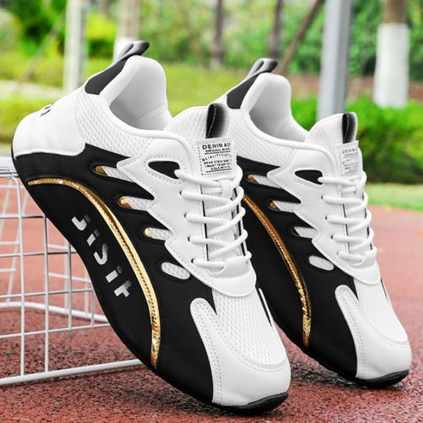 Color-Blocked Mesh Breathable Casual Sports Summer Soft-Soled Non-Slip Shock-Absorbing Running Shoes, Versatile_desvips.com
