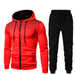 Men's Clothing Autumn and Winter New Men's Casual Cardigan Hooded Sweater 3D Printed Youth Men's Jacket Set_desvips.com