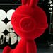 Luxurious Lucky Bear High-End Gaming Figurine, Table, Wine Cabinet, Entryway Decorative Ornament, Flocked Red Rabbit_desvips.com