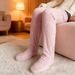 2023 Autum Witer Cross-Border Amazo Idepedet Statio Teddy Bear Floor Log Kee Pads Warm High Tube Socks For_desvips.com
