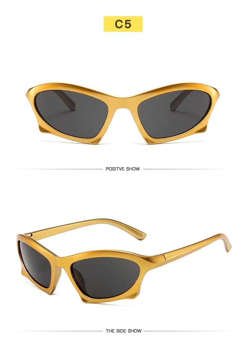 Cycling Eyewear Colorful Sunglasses Irregular Sunscreen Outdoor Sports Glasses_desvips.com