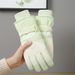 Women's Winter Ski Gloves Touchscreen Compatible Thermal Waterproof Windproof Softshell Gloves For Cycling Motorcycle Snow Sports (Pastel Colors)_desvips.com