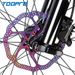 TOOPRE Bicycle 160/180 Mountain Bike Disc Colorful Hollow Ultra-light Six-Spoke Brake Rotor_desvips.com