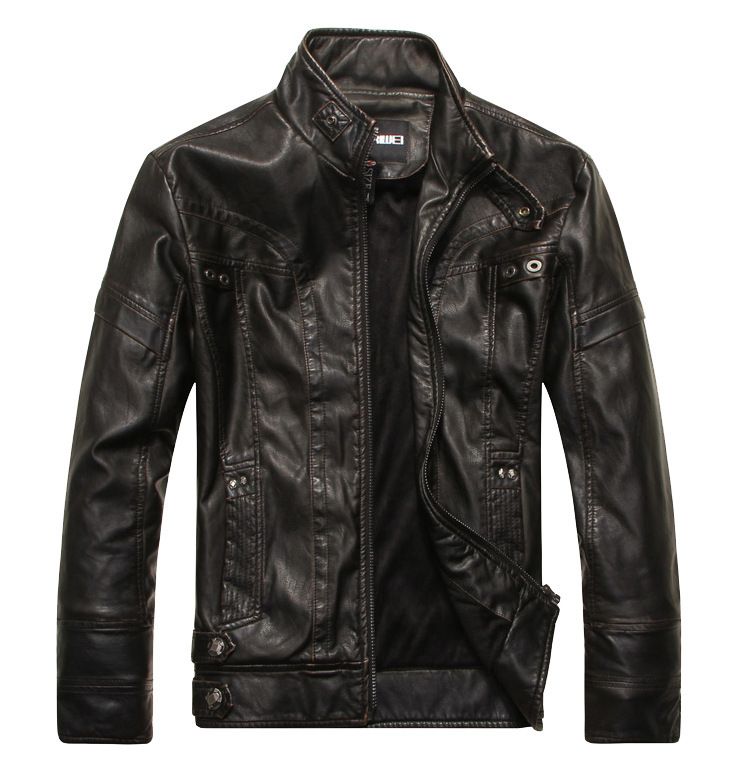 Men's Clothing men's motorcycle PU leather jacket leather jacket men's coat manufacturer leather jacket 8805_desvips.com