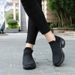 Fashion Breathable Walking Mesh Platform Sneakers For Women Gym Vulcanized Shoes Black Female Footwear_desvips.com