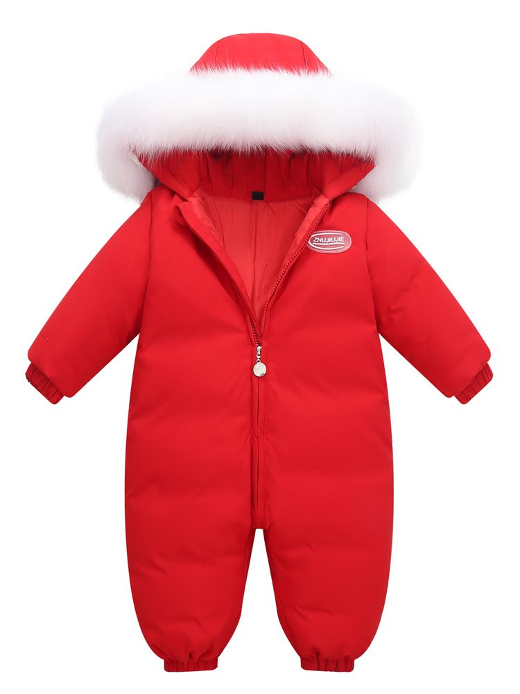 Kids Snowsuits New Baby Romper Down Suit Set For Boys And Girls, Thickened Winter Coat, Korean Style, Fashionable._desvips.com
