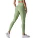 New No-Show Seamless High-Waist Tight-Fit Bare Sensation Nine-Point For Sports Running Fitness High Elastic Yoga Pants_desvips.com