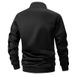 Men's Colorblock Patchwork Sporty Jacket With Kanga Pocket Fall Winter Fleece Lined Warm Long Sleeve Zip Up Coat Outwear_desvips.com