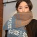 Atmospheric Christmas Scarf Fair Isle Style Women Korean Version Versatile Thickened Autumn Winter Warm Student Couple_desvips.com
